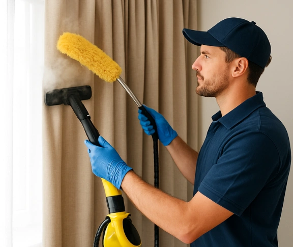 Trusted drapes cleaning technician Matty Curtain Cleaning kings-park-vic QLD