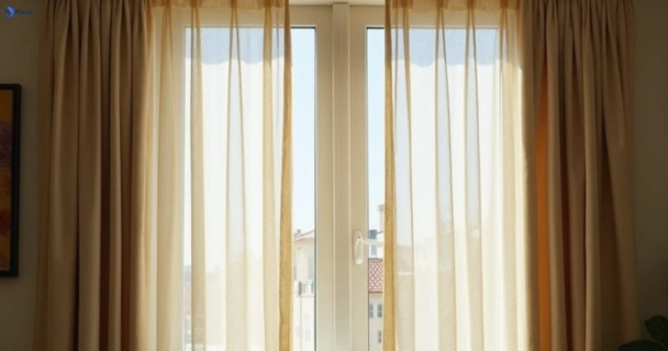 Dull dusty drapes in kings-park-vic before professional cleaning